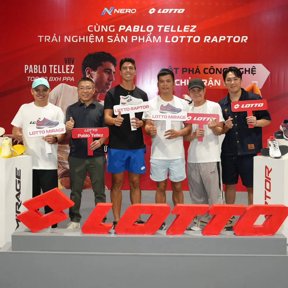 Sự kiện Lotto Raptor chào sân Việt Nam & Giao lưu VĐV pickleball hàng đầu thế giới Pablo Tellez thu hút đông đảo người chơi tại Mỹ Đình, không khí sự kiện nóng lên từng phút